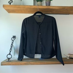 FRENCH CONNECTION sheer button down cardigan